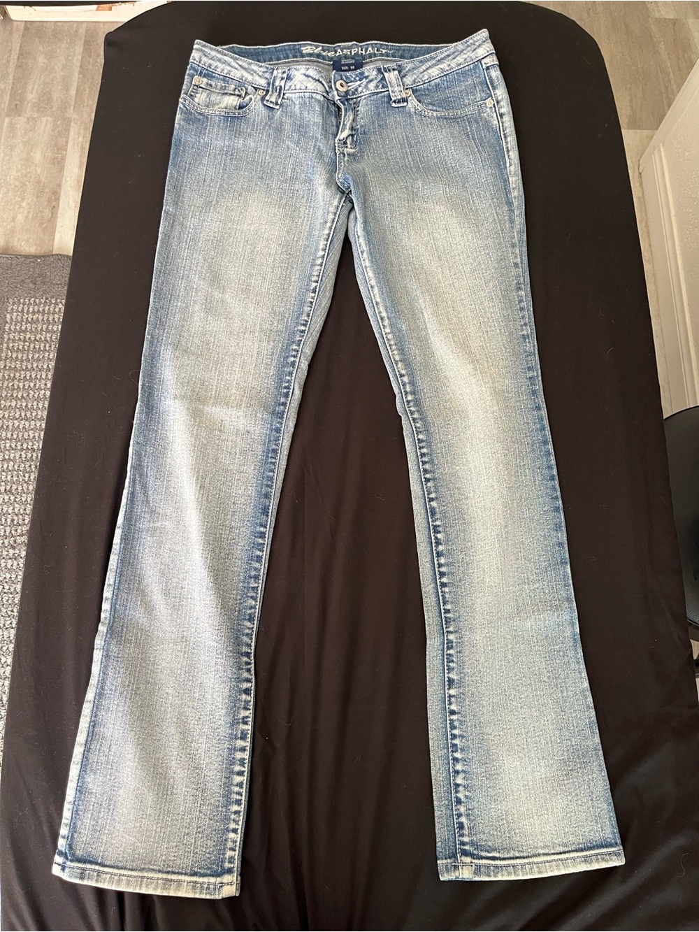 Blue Asphalt Low Rise Light Blue Jeans